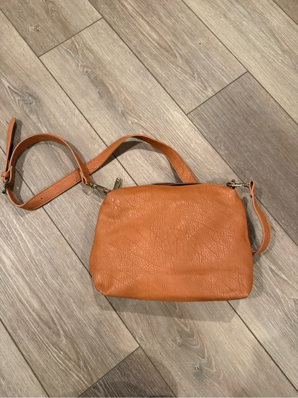 Women's Casual Crossbody Bag in Cognac Orange